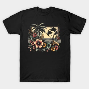 A Tropical Symphony. summer vibe on a desert island T-Shirt